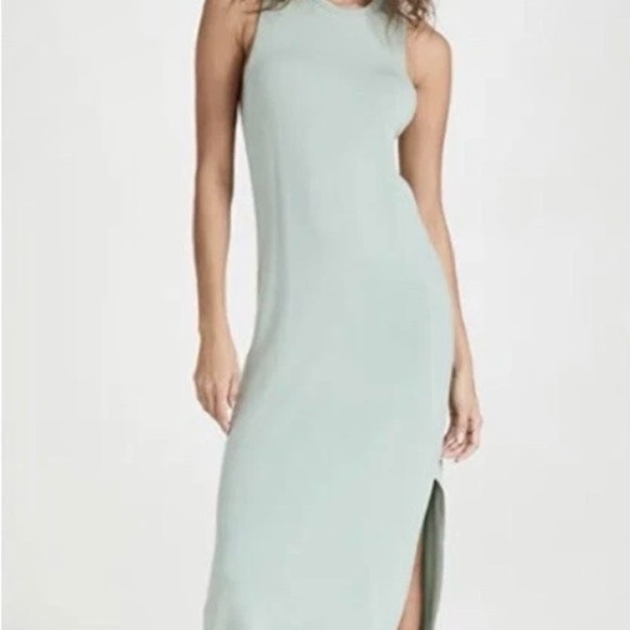 rag & bone Dresses & Skirts - Rag & Bone Archetype Sydney Maxi Dress L Sage Soft Jersey Racer Back Comfy Chic